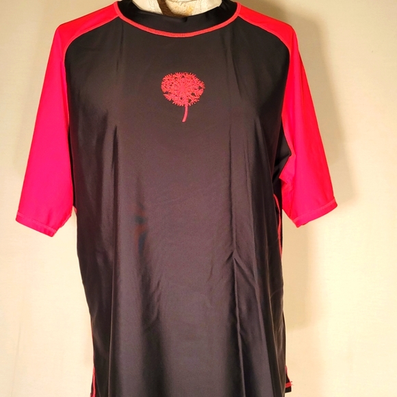 Rash Guard Short Sleeve 3x Swim Shirt - Picture 3 of 11